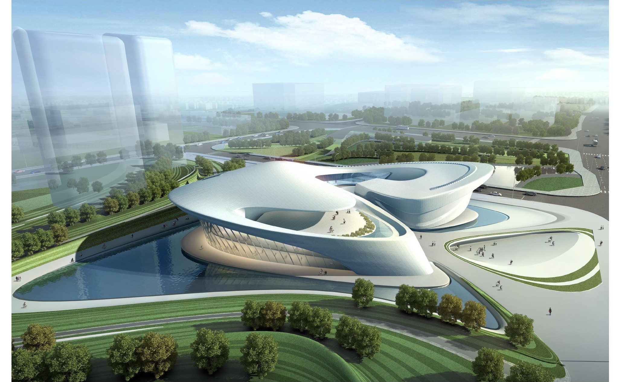 Beijing Songzhuang Design Museum by Zaha Hadid